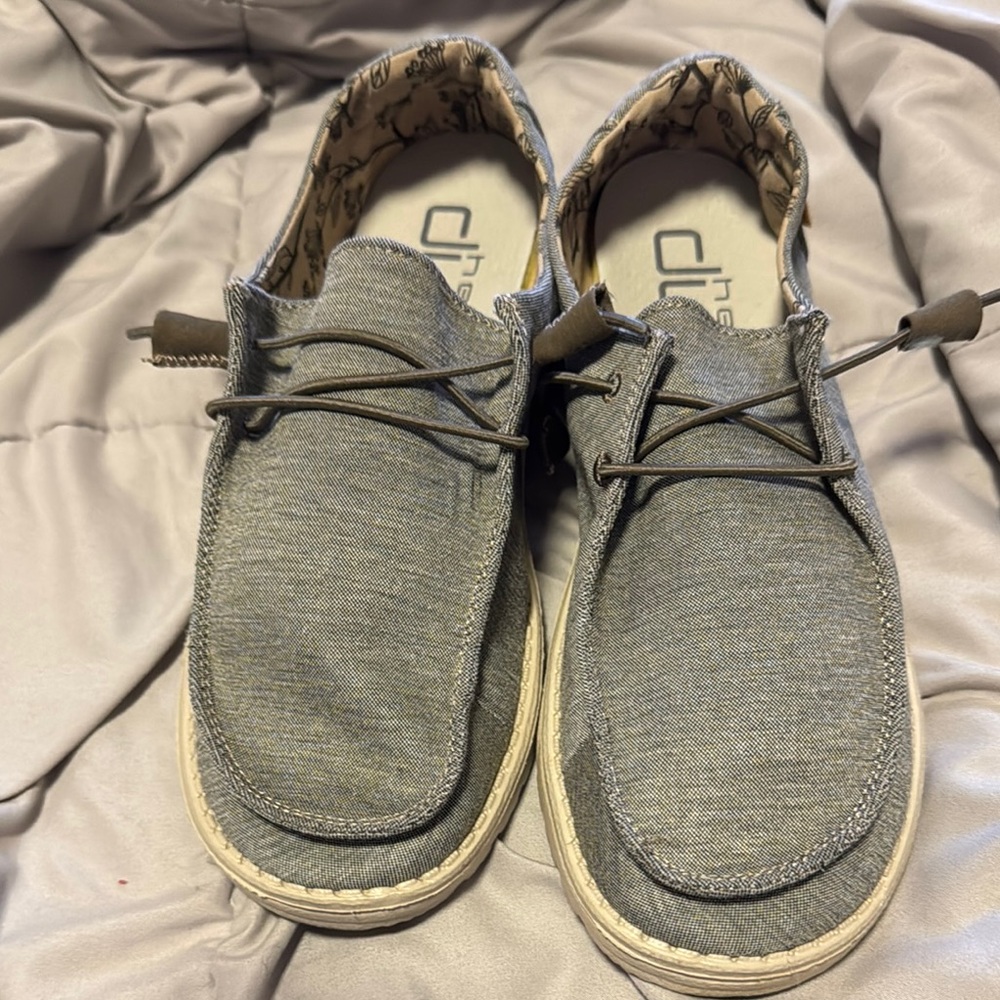 Hey Dude Gray Slip-On Shoes
